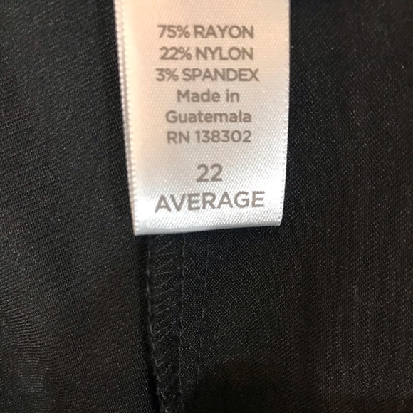 Plus Size Black Trouser Pants Tummy Control Smooth - Picture 9 of 10